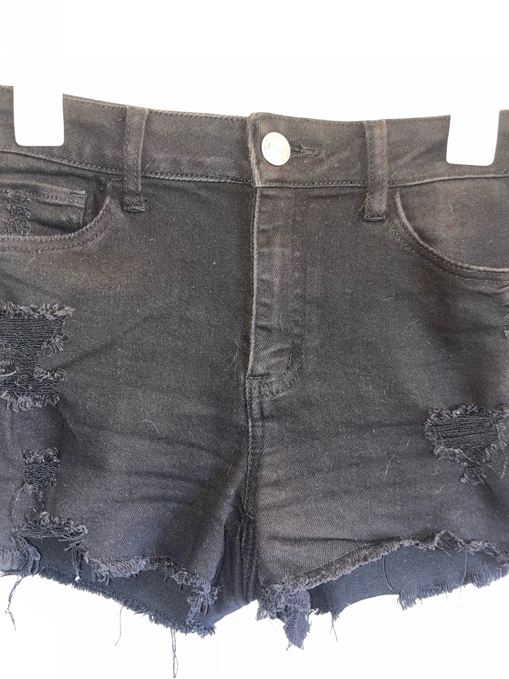 SO Black Distressed Denim Jean Shorts